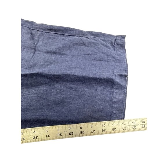 Europann Saint-Tropez Linen Shorts Mens 37 Blue Relax Resort Wear Beach Travel - Picture 9 of 10